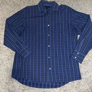 Like new banana republic xl mens dress shirt EUC blue plaid